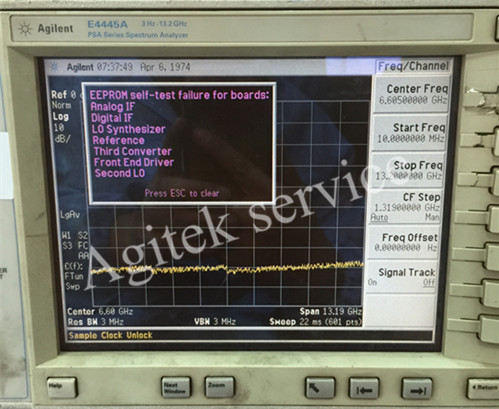 Spectrum Analyzer Repair--Keysight E4445A Spectrum Analyzer Repair